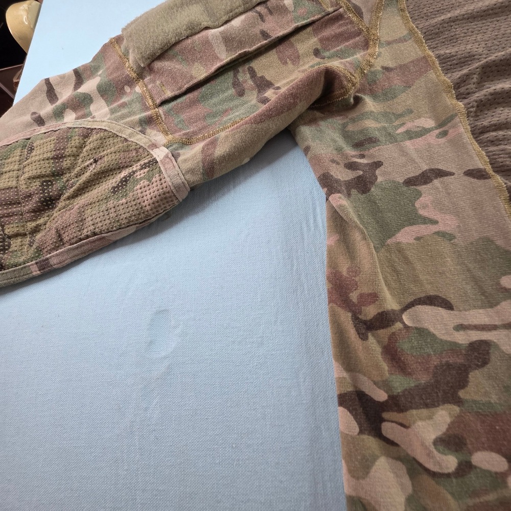 US Army Combat Shirt Flame Resistant Multicam OCP Tactical L W911QY-14-F-0071 - Picture 13 of 16